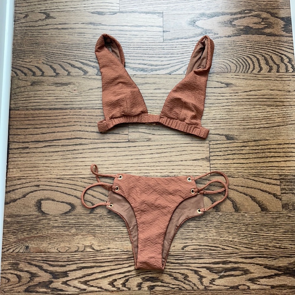 *NWOT* Blue Life Swim Roped Up Bikini Set